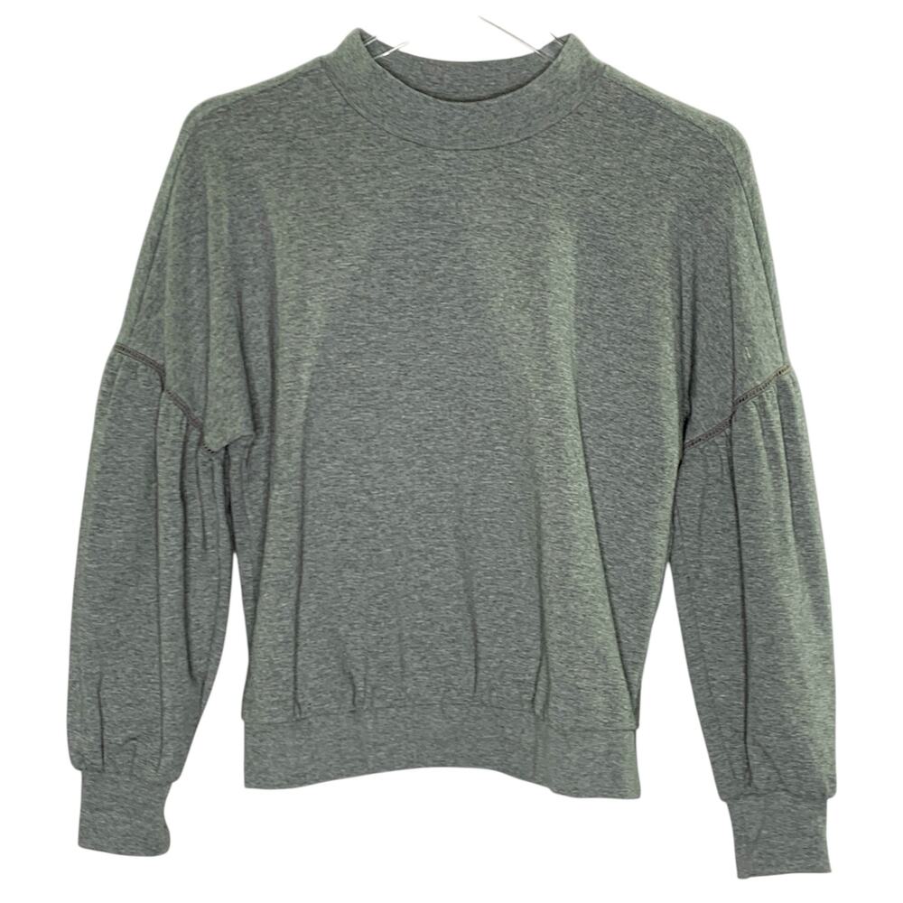 Kate Spade S Womens Drop Shoulder Sweatshirt Gray Long Sleeve *flaw
